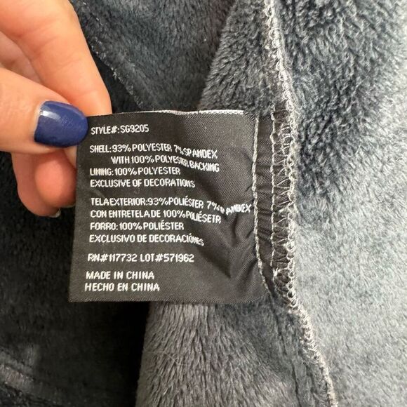 GERRY jacket | fleece lined mid length jacket | medium | gray | hoodie - Picture 12 of 13